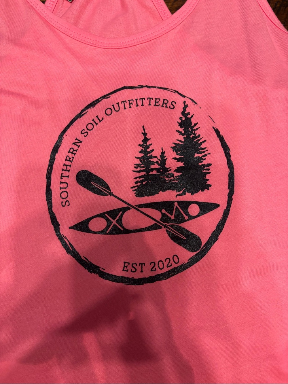Women’s Pink Racerback Tank - Picture 2 of 6